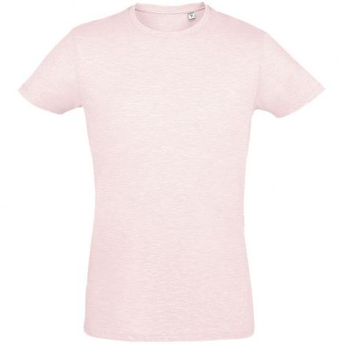 Футболка мужская приталенная Regent Fit 150, розовый меланж