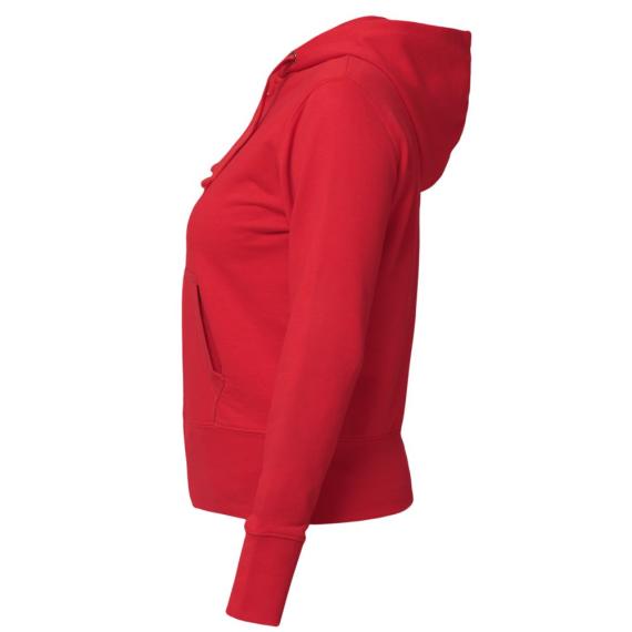 Толстовка женская Hooded Full Zip красная, размер S