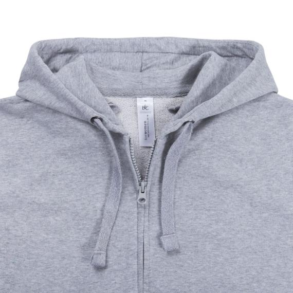 Толстовка женская Hooded Full Zip серый меланж, размер XXL