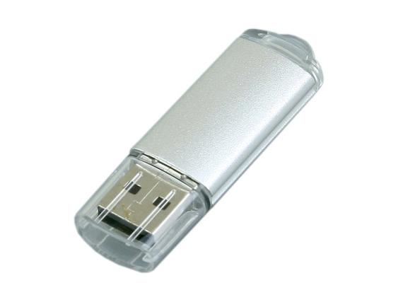 USB 2.0- флешка на 64 Гб с прозрачным колпачком