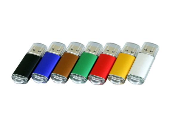 USB 2.0- флешка на 4 Гб с прозрачным колпачком