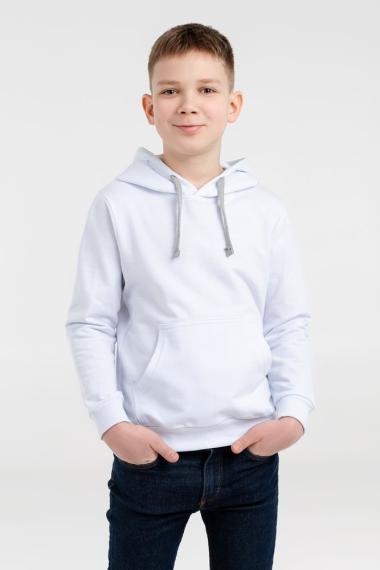 Толстовка с капюшоном детская Kirenga Kids, белая, 12 лет