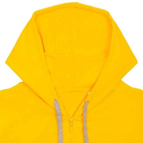 Толстовка на молнии с капюшоном Unit Siverga желтая, размер XS