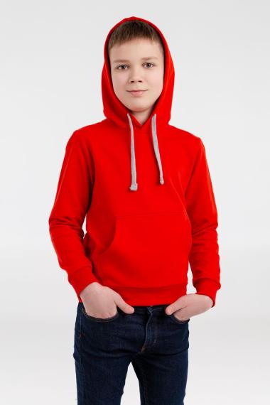 Толстовка с капюшоном детская Kirenga Kids, красная, 12 лет