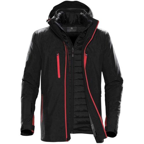 Куртка-трансформер мужская Matrix черная с красным, размер XXL
