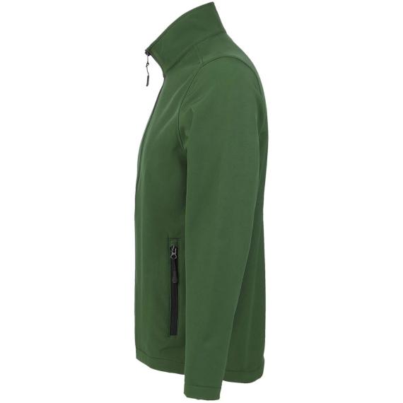 Куртка софтшелл мужская Race Men, темно-зеленая, размер XXL