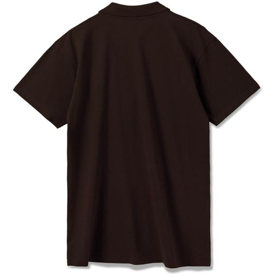 Рубашка поло мужская Summer 170 темно-коричневая (шоколад), размер S