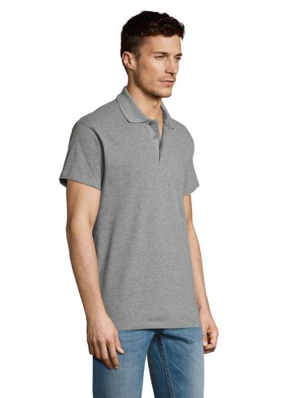 Рубашка поло мужская Summer 170 серый меланж, размер L