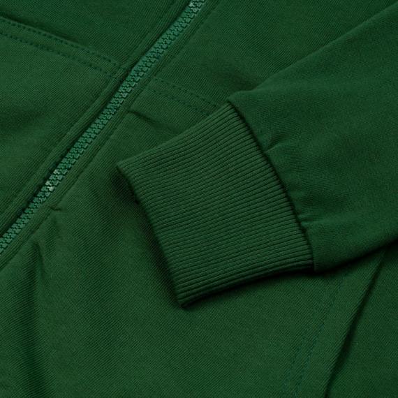 Толстовка на молнии с капюшоном Siverga 2.0 Heavy, темно-зеленая, размер L