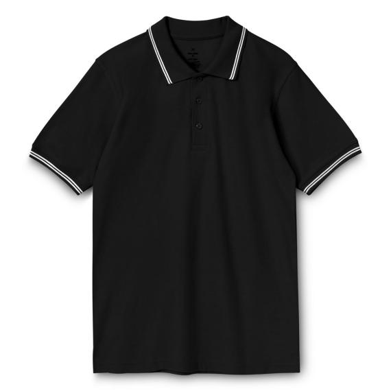 Рубашка поло Virma Stripes, черная, размер M