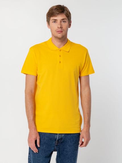 Рубашка поло мужская Summer 170 желтая, размер XL