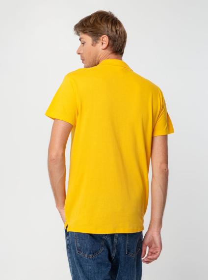 Рубашка поло мужская Summer 170 желтая, размер XXL