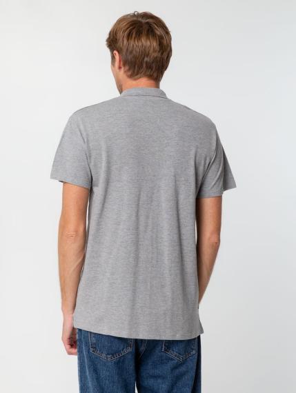 Рубашка поло мужская Summer 170 серый меланж, размер XL