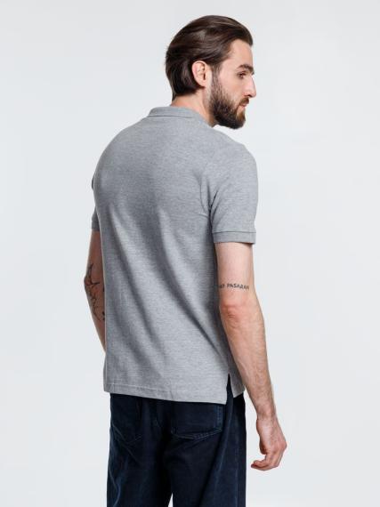 Рубашка поло мужская Adam, серый меланж, размер S