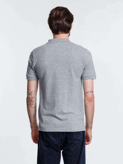 Рубашка поло мужская Adam, серый меланж, размер M