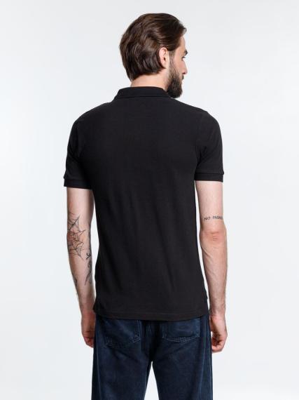 Рубашка поло мужская Adam, черная, размер S
