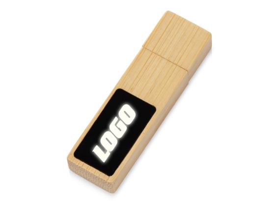 USB 2.0- флешка на 32 Гб c подсветкой логотипа «Bamboo LED»