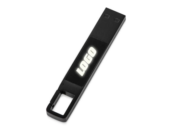 USB 2.0- флешка на 32 Гб c подсветкой логотипа «Hook LED»