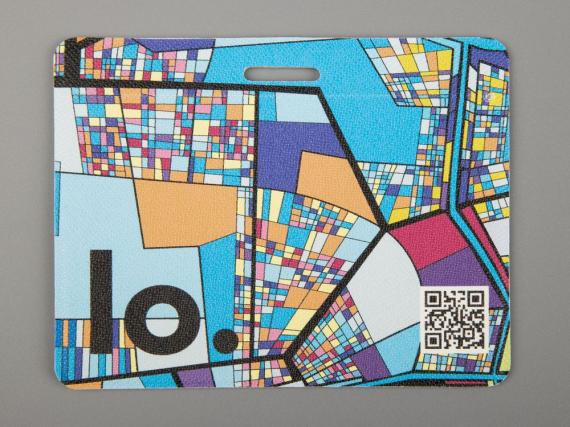 Карман для бейджа на заказ Saff Plus, горизонтальный