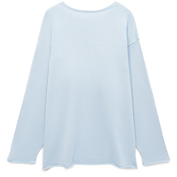 Лонгслив унисекс Siluetti Fuori, светло-голубой, размер L/XL