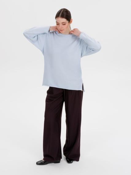 Лонгслив унисекс Siluetti Fuori, светло-голубой, размер L/XL