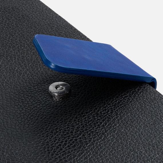 Ежедневник Boom, недатированный, черный c ярко-синий