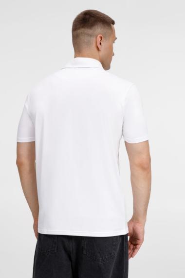 Рубашка поло унисекс Senti, белая, размер S