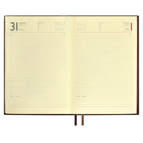Ежедневник Merida, датированный, коричневый