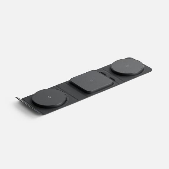 Складная станция беспроводной зарядки triFlex Light, черная
