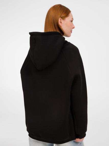 Худи унисекс оверсайз Easy Street, черное, размер XL/XXL
