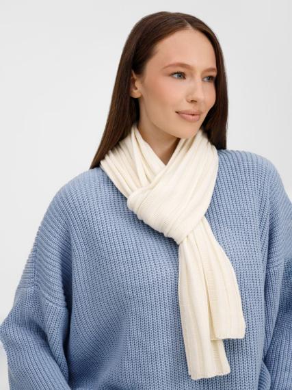 Шарф Metelitsa, белый (молочный)