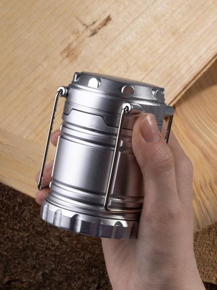 Кемпинговый фонарь Lindau, серебристый