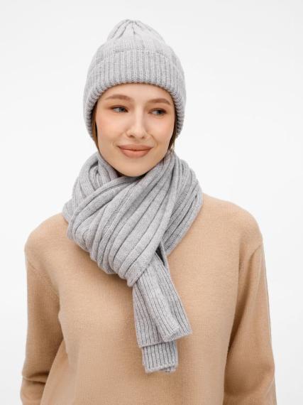 Шарф Bellish, светло-серый меланж