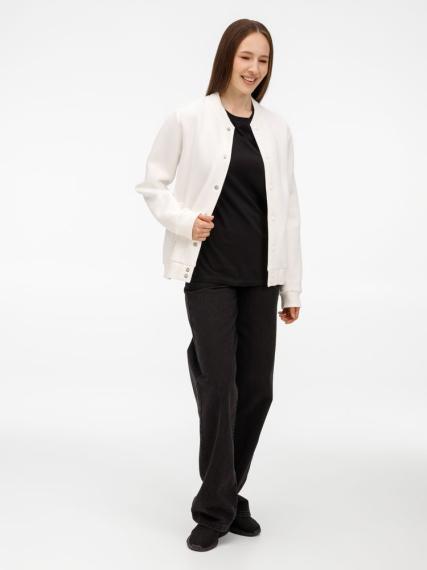 Бомбер унисекс AtmosWear, молочно-белый, размер S