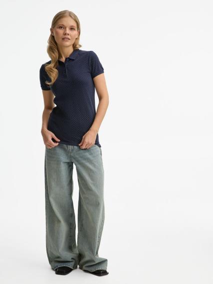 Рубашка поло женская Brandy Women темно-синий с белым, размер S