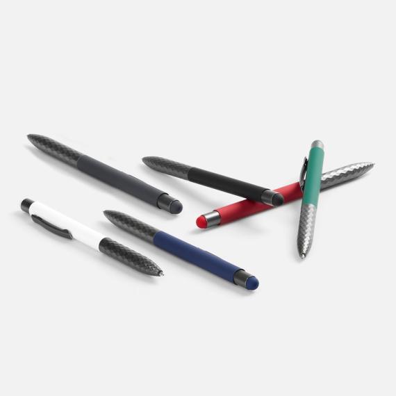 Ручка шариковая со стилусом Digit Soft Touch, белая