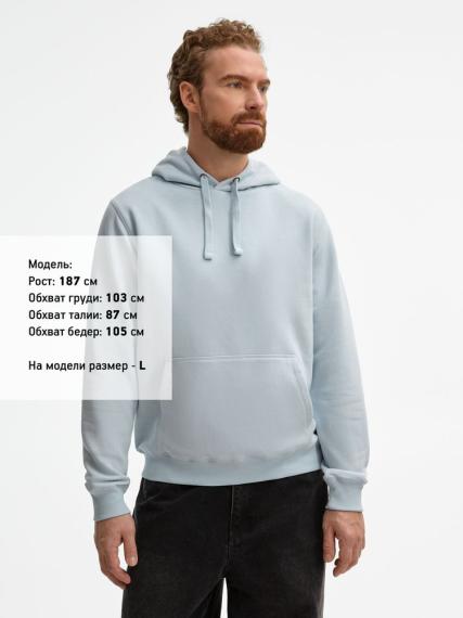 Толстовка унисекс Spencer, голубая, размер XXL