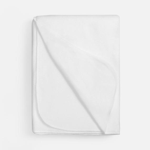 Флисовый плед Warm&Peace, белый