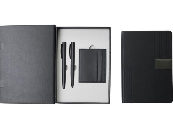 Подарочный набор «Goethe» с блокнотом А5, 2-мя ручками и картхолдером