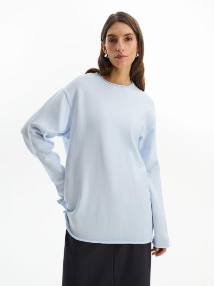 Лонгслив унисекс Siluetti Fuori, светло-голубой, размер L/XL