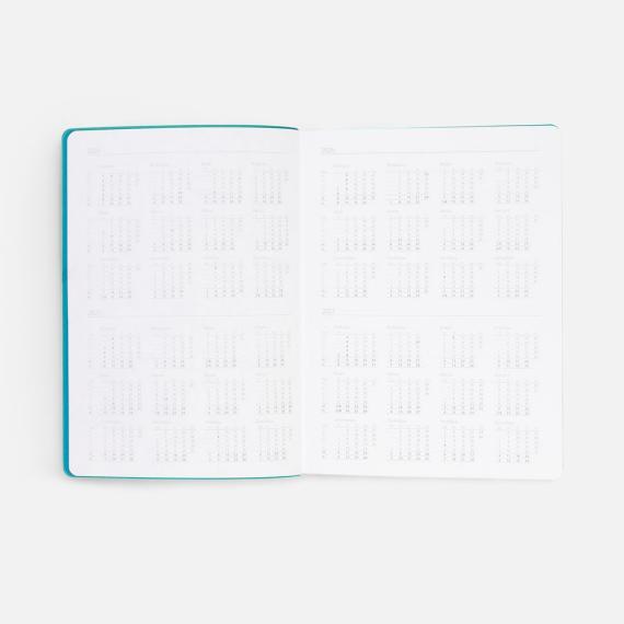 Ежедневник Flexpen Shall, недатированный, бирюзовый