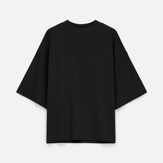 Футболка оверсайз унисекс T9, черная, размер XL/XXL