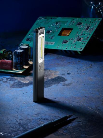 Фонарик-факел аккумуляторный Wallis, серый