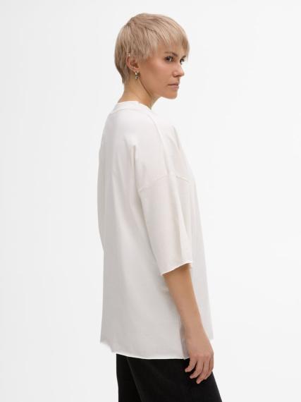 Футболка унисекс T1, молочно-белая, размер XL/XXL