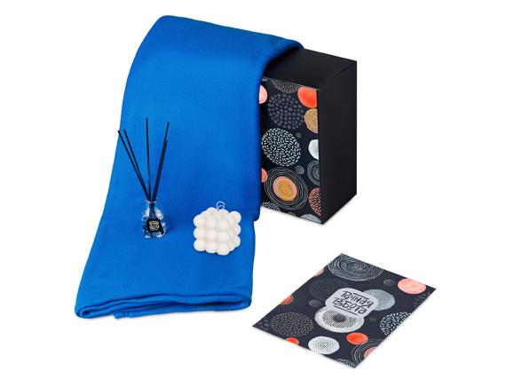 Подарочный набор «Re:y. Cocoon с пледом, свечой и диффузором