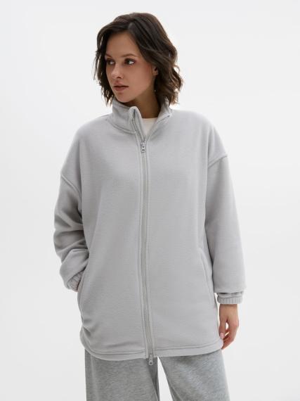 Куртка флисовая унисекс Nebo, светло-серая, размер XXL