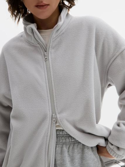 Куртка флисовая унисекс Nebo, светло-серая, размер XXL