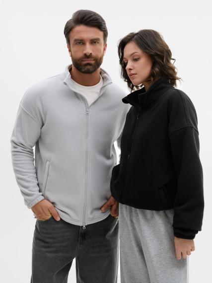 Куртка флисовая унисекс Nebo, черная, размер L