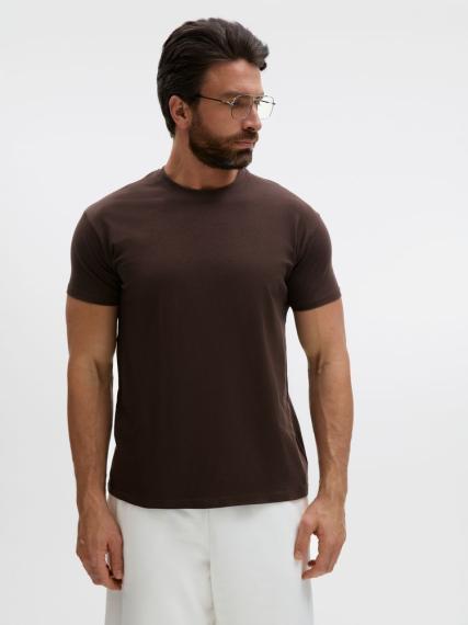 Футболка Regent 150 темно-коричневая (шоколад), размер S