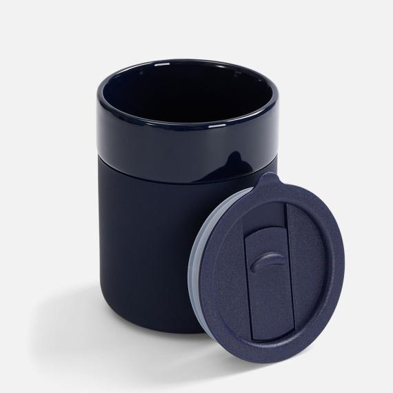 Кружка Nabo с силиконовым держателем, темно-синяя